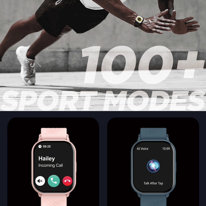 New Zeblaze GTS 3 Voice Calling Smart Watch Ultra-big 2.03'' HD Screen 24H Health Monitor 100+ Sport Modes 200+ Watch Faces