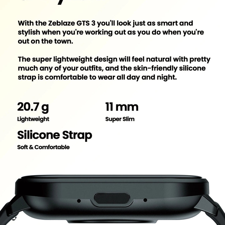 New Zeblaze GTS 3 Voice Calling Smart Watch Ultra-big 2.03'' HD Screen 24H Health Monitor 100+ Sport Modes 200+ Watch Faces